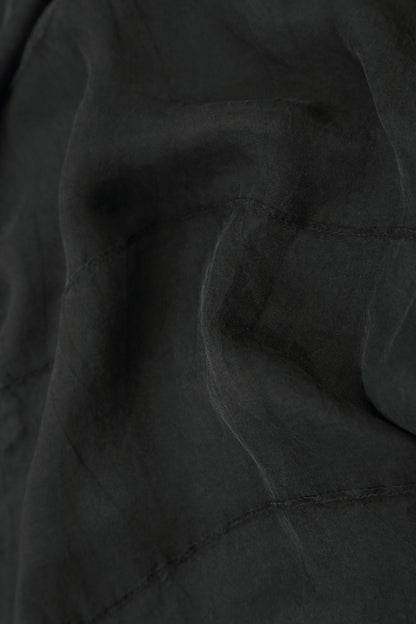 Frilled Black Silk Chiffon Skirt 5