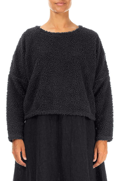 Graphite Blue Teddy Cotton Jumper 1