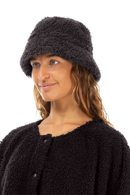 Graphite Teddy Cotton Bucket Hat 3