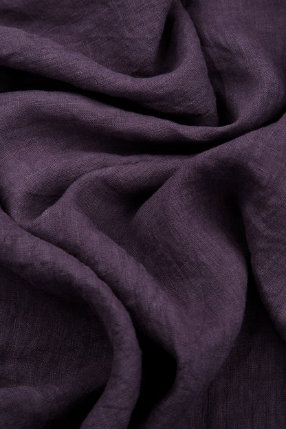 Short Sleeves Amethyst Linen Maxi Dress 6
