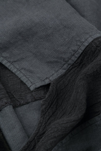 Vertical Line Graphite Linen Dress 6