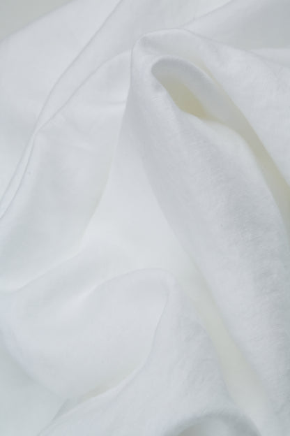 Sleeveless White Pintuck Linen Dress 6