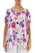 Layered Blossom Gauze Linen Blouse 1