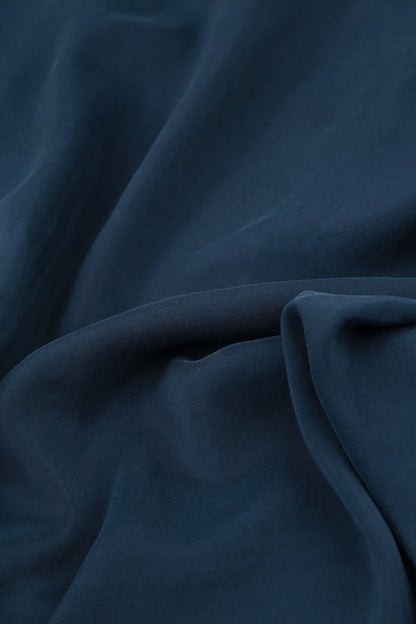 Layered Navy Pure Silk Blouse 5