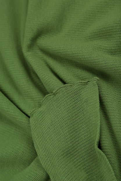 Layered Shamrock Green Mesh Cotton Top