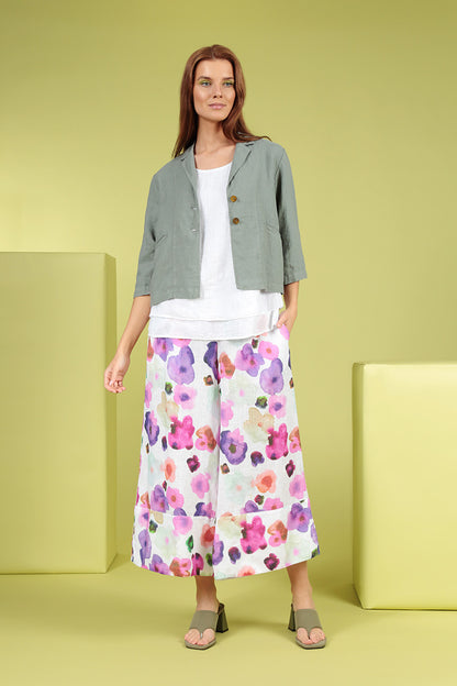 Layered Sleeveless White Gauze Linen Top 7