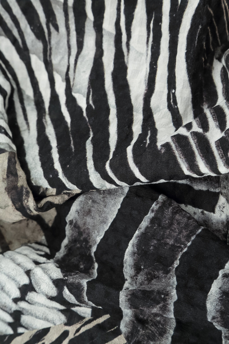 Layered Wild Ink Textured Silk Blouse 5