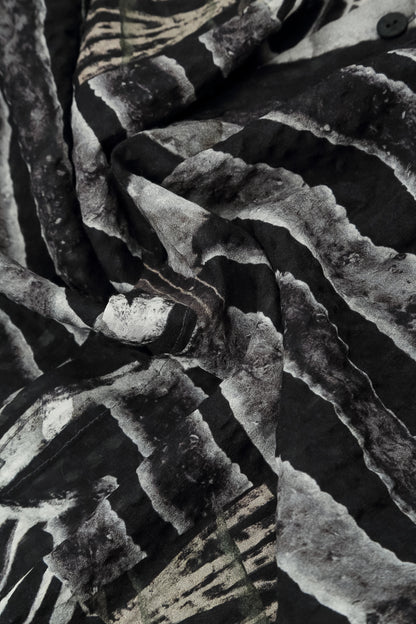 Layered Wild Ink Textured Silk Blouse 6