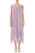 Lilac Crumpled Silk Chiffon Dress 1