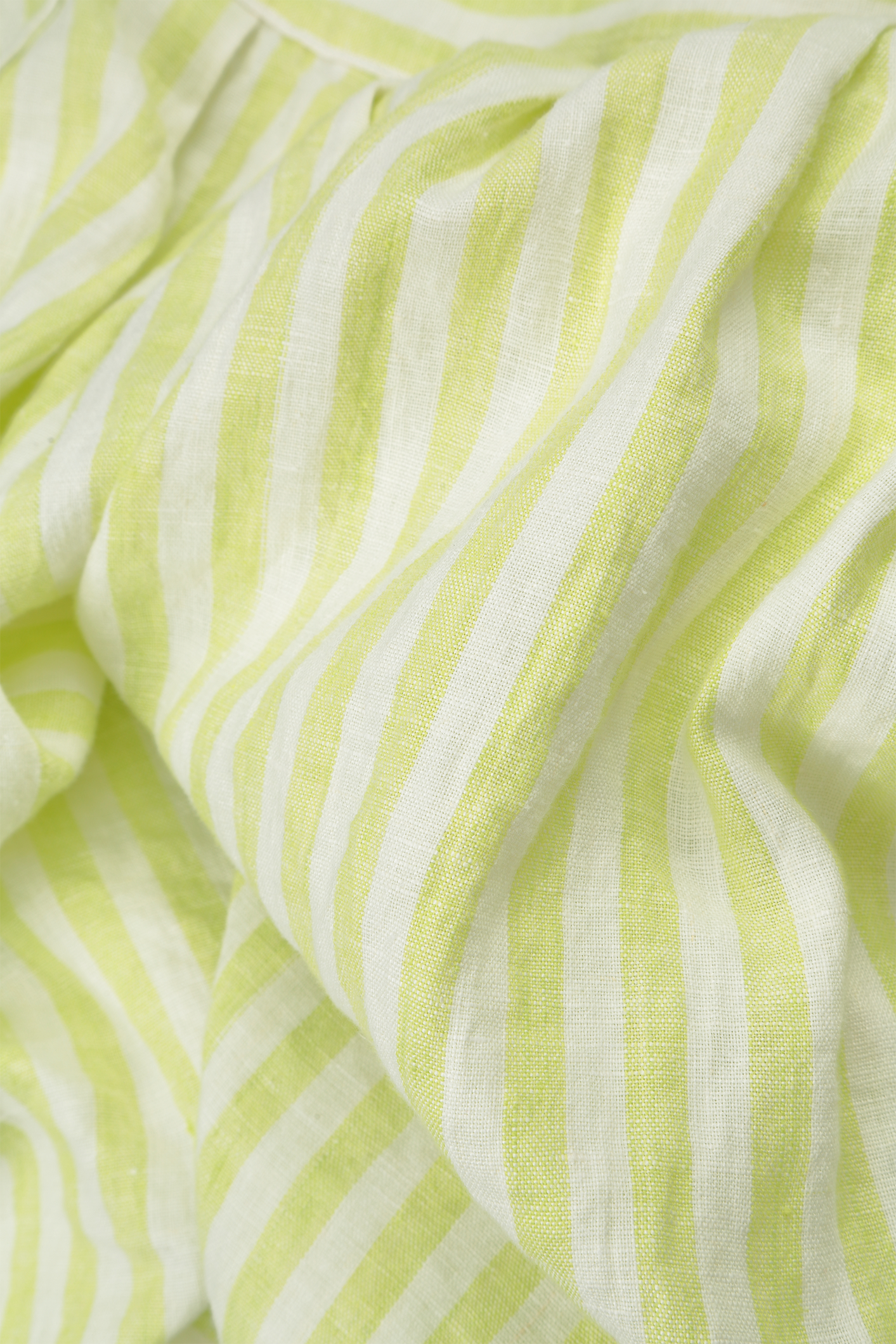Lime Striped Linen Overlay Jacket 5