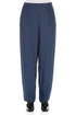 Long Tapered Denim Blue Viscose Trousers 1