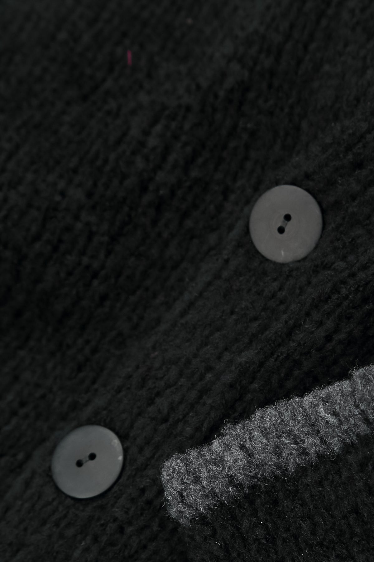 Longer Back Black Wool Cardigan 5