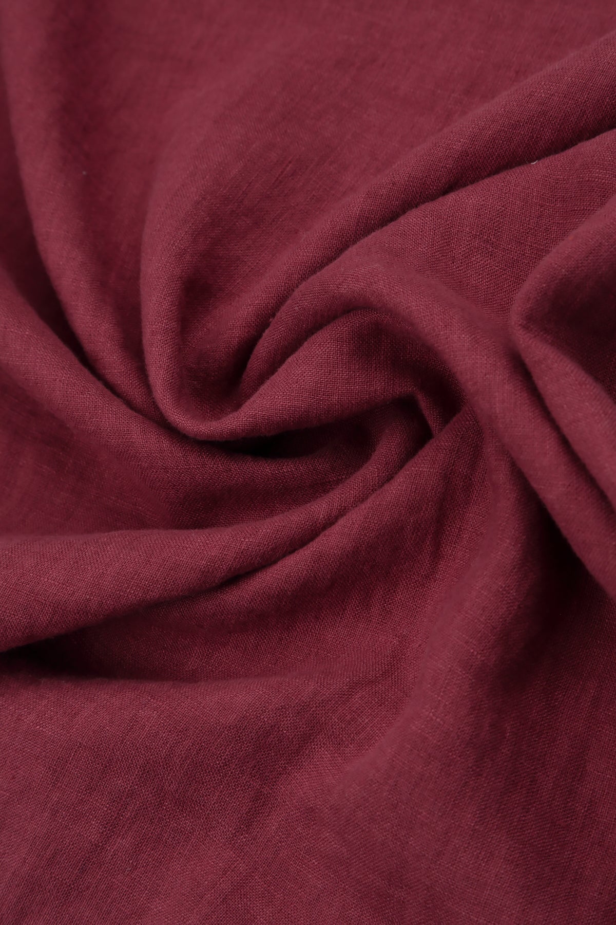 Loose Back Pockets Antique Ruby Linen Trousers 4