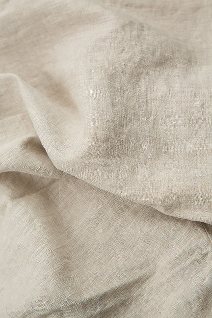 Loose Back Pockets Natural Linen Trousers 4