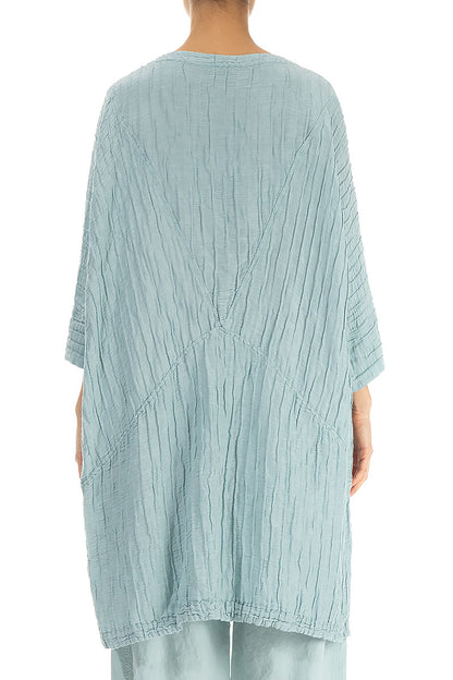 Loose Crinkled Breeze Silk Linen Tunic 2