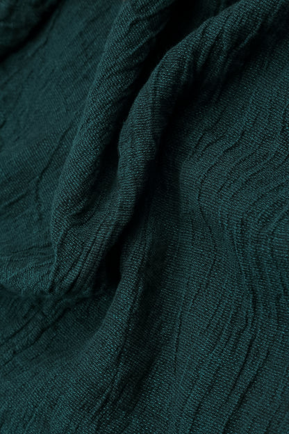 Loose Peacock Mélange Linen Trousers 4
