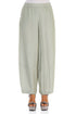Loose Taupe Silk Bamboo Trousers 1