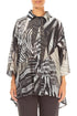 Loose Wild Ink Textured Silk Shirt 1