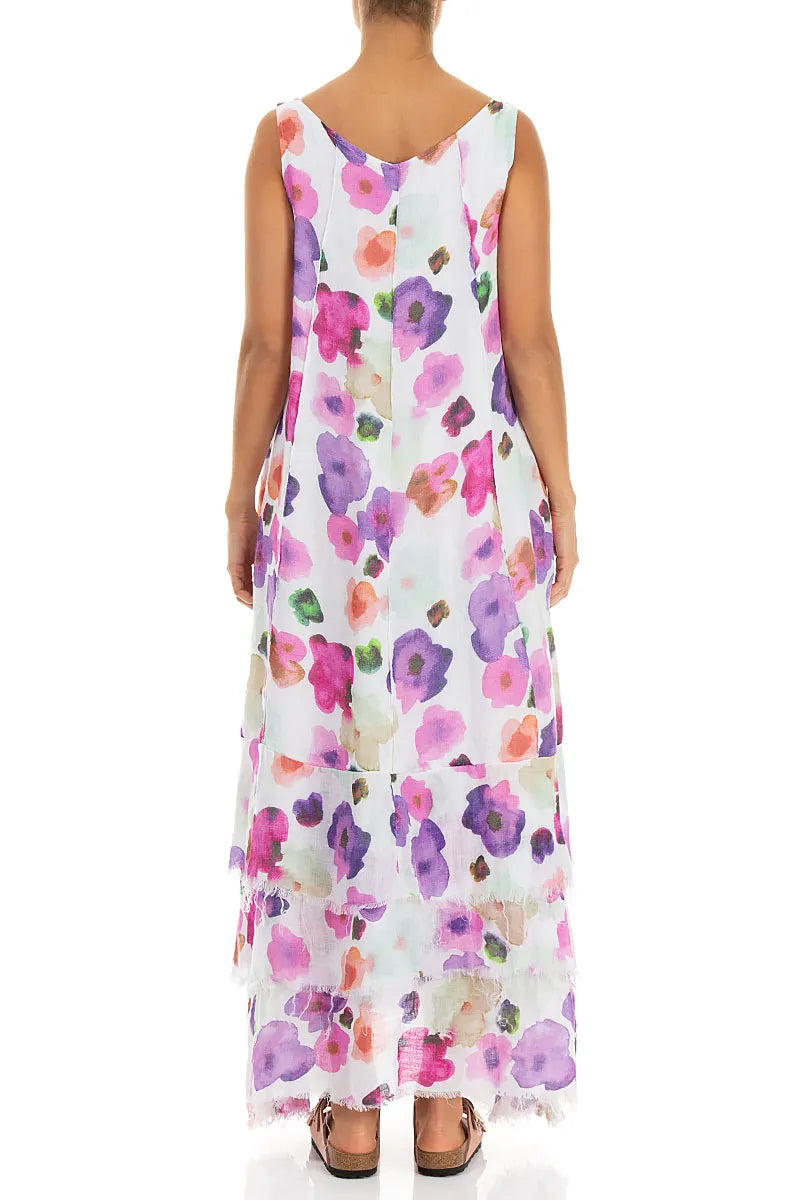 Maxi Blossom Gauze Linen Dress 2