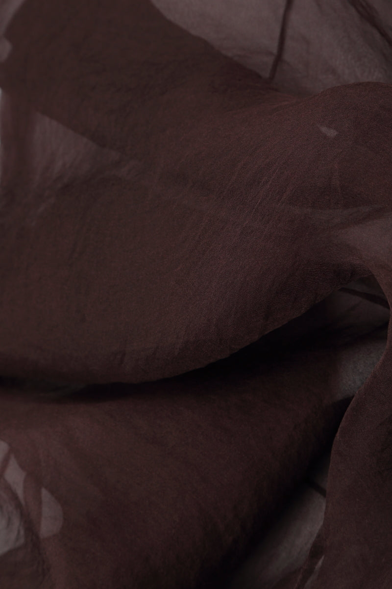 Merlot Silk Chiffon Scarf 4