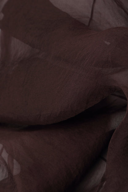Merlot Silk Chiffon Scarf 4