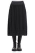 Midi Graphite Linen Viscose Skirt 1