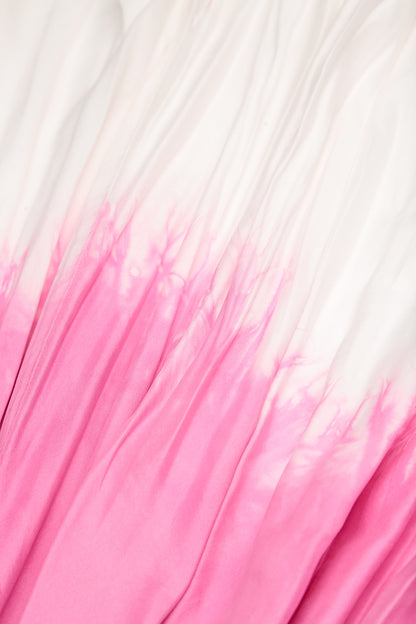 Fuchsia Ombré Pure Silk Dress 4