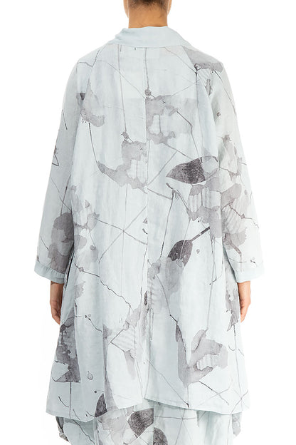 Open Light Grey Mirage Linen Jacket 2
