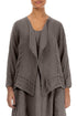 Open Truffle Gauze Linen Jacket 1