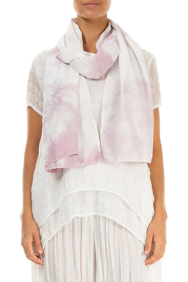 Liquid Lilac Pure Silk Scarf 1