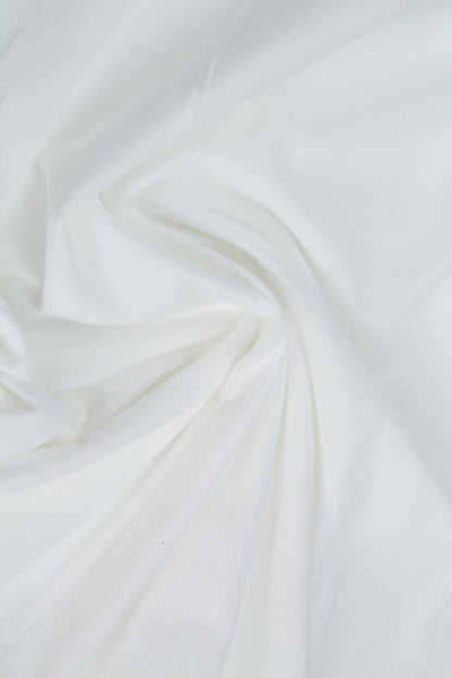 Pockets White Silk Bamboo Trousers 4