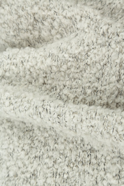 Flared Mélange Pearl Alpaca Wool Cardigan 5