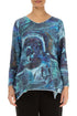 Raw Edge Blue Reverie Cotton Blouse 1