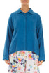 Relaxed Cobalt Gauze Linen Shirt 1