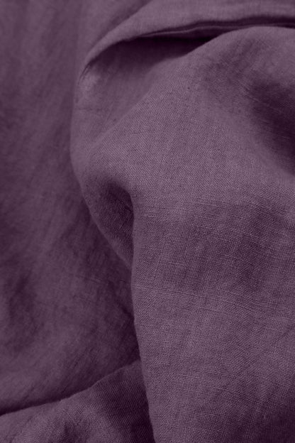 Roll Up Amethyst Linen Trousers 4