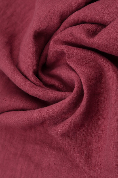 Romantic Antique Ruby Linen Dress 5