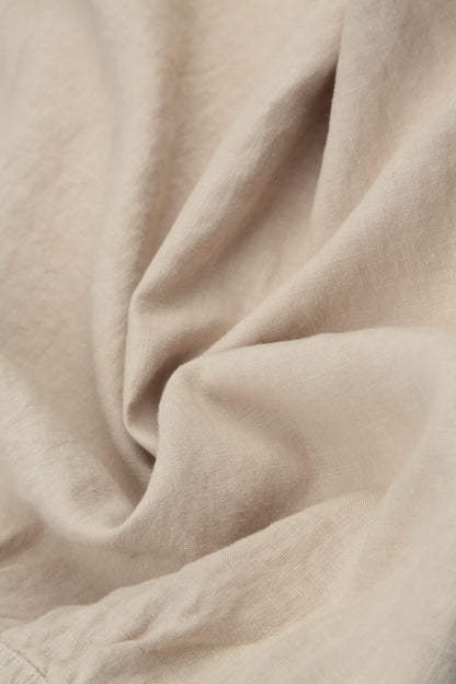 Romantic Beige Midi Linen Dress 5