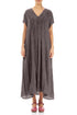 Romantic Crinkled Truffle Silk Dress 1