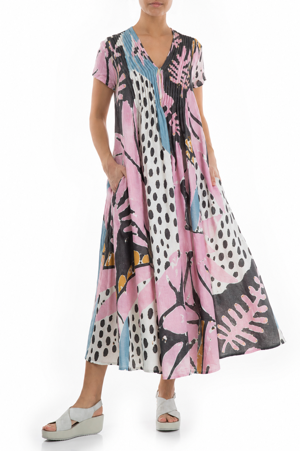 Romantic Desert Bloom Linen Dress 3