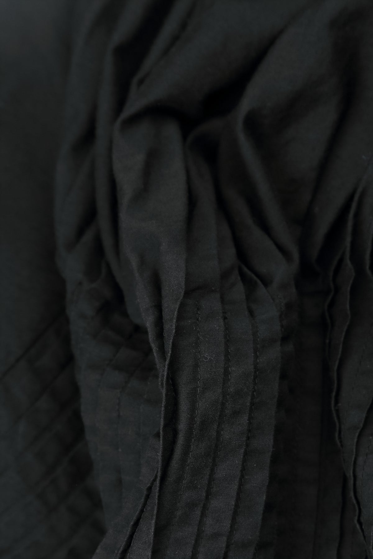 Romantic Pin Tuck Black Silk Bamboo Dress 6