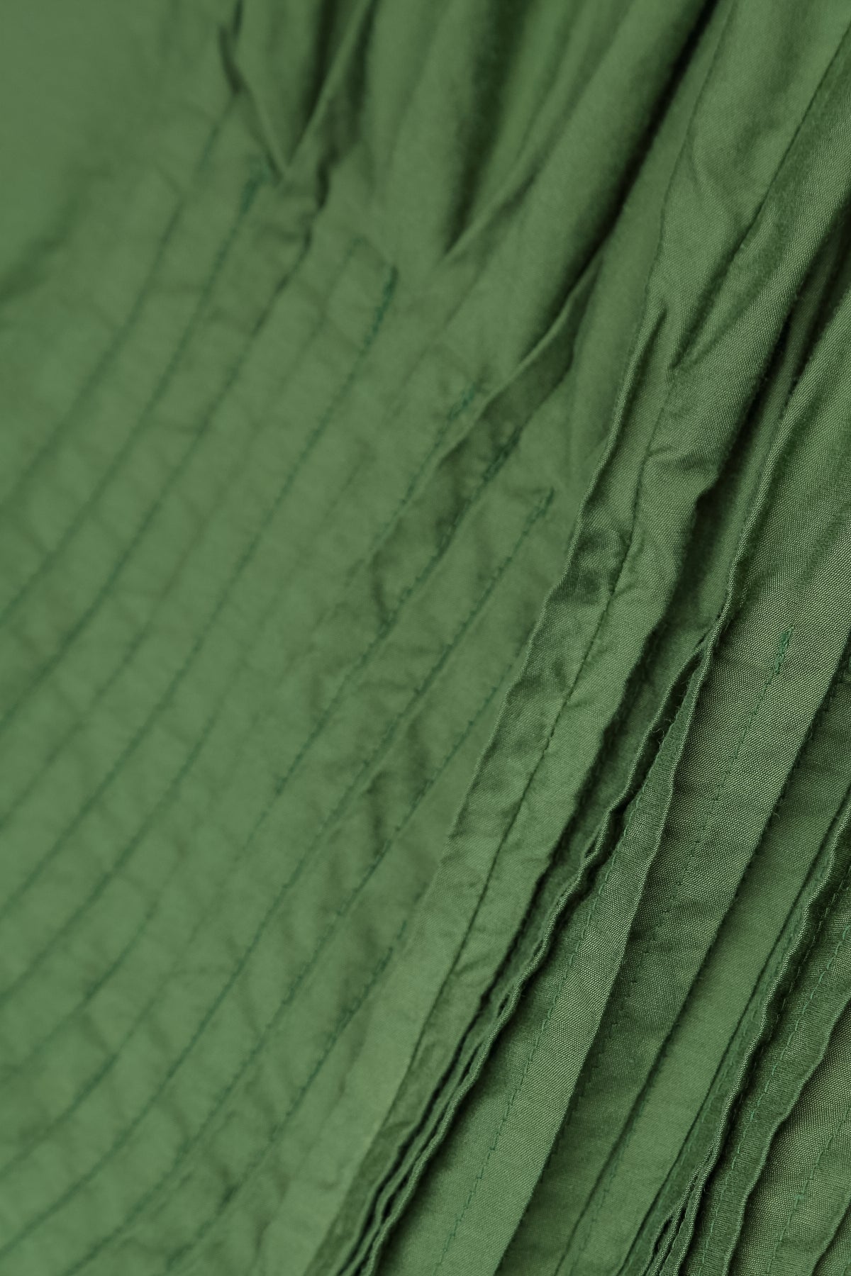 Romantic Pin Tuck Shamrock Green Silk Bamboo Dress 5