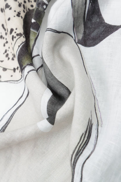 Romantic Tumbled Stone Linen Dress 6