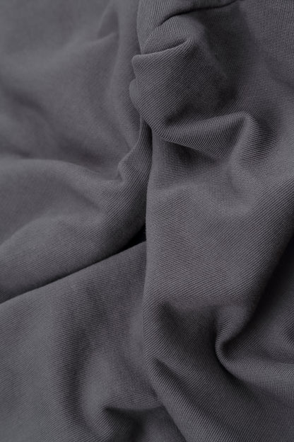Ruched Graphite Cotton Dress 6
