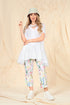 Ruffled White Gauze Linen Blouse 1