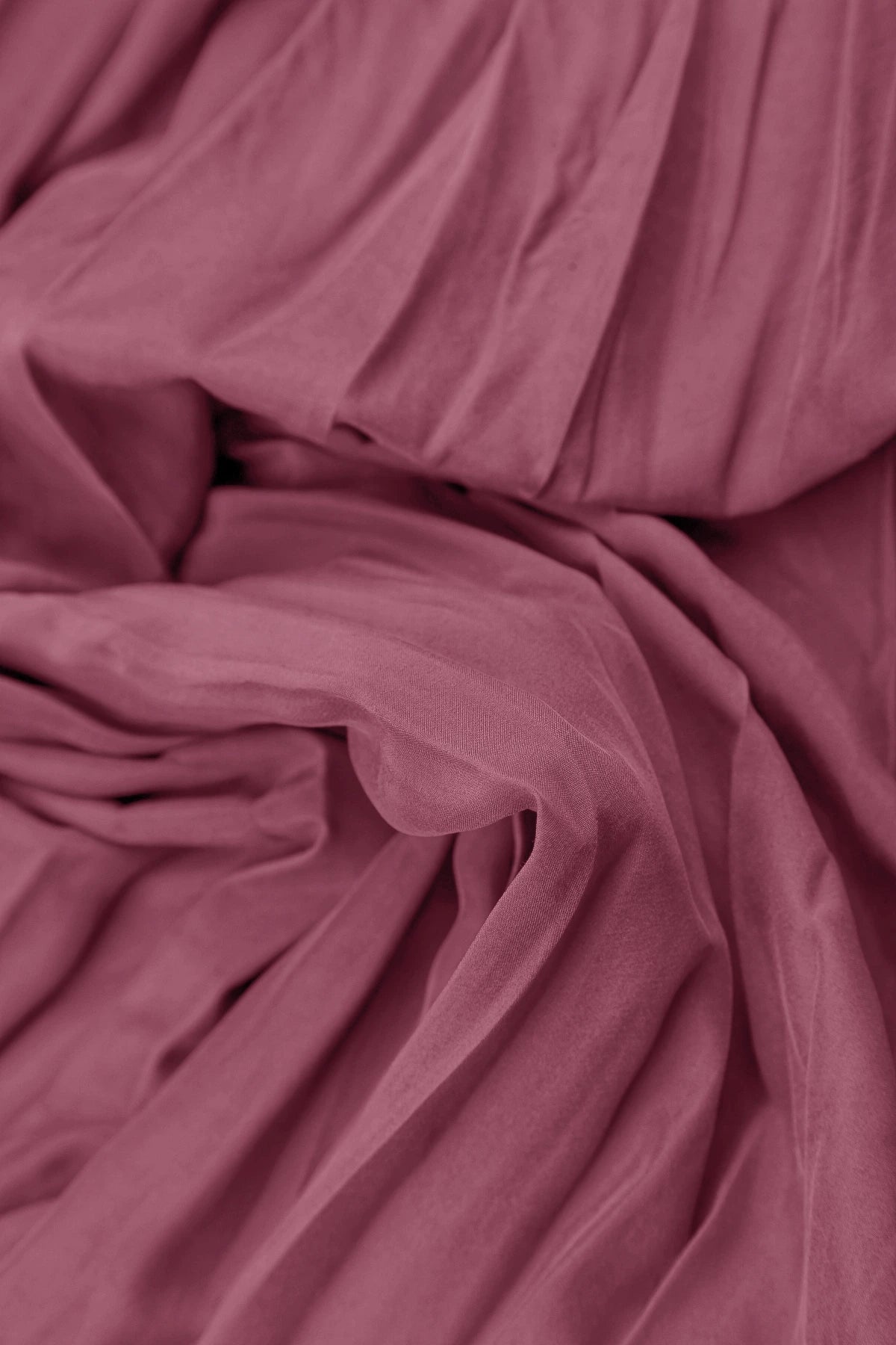 Romantic Antique Ruby Crumpled Pure Silk Dress 5