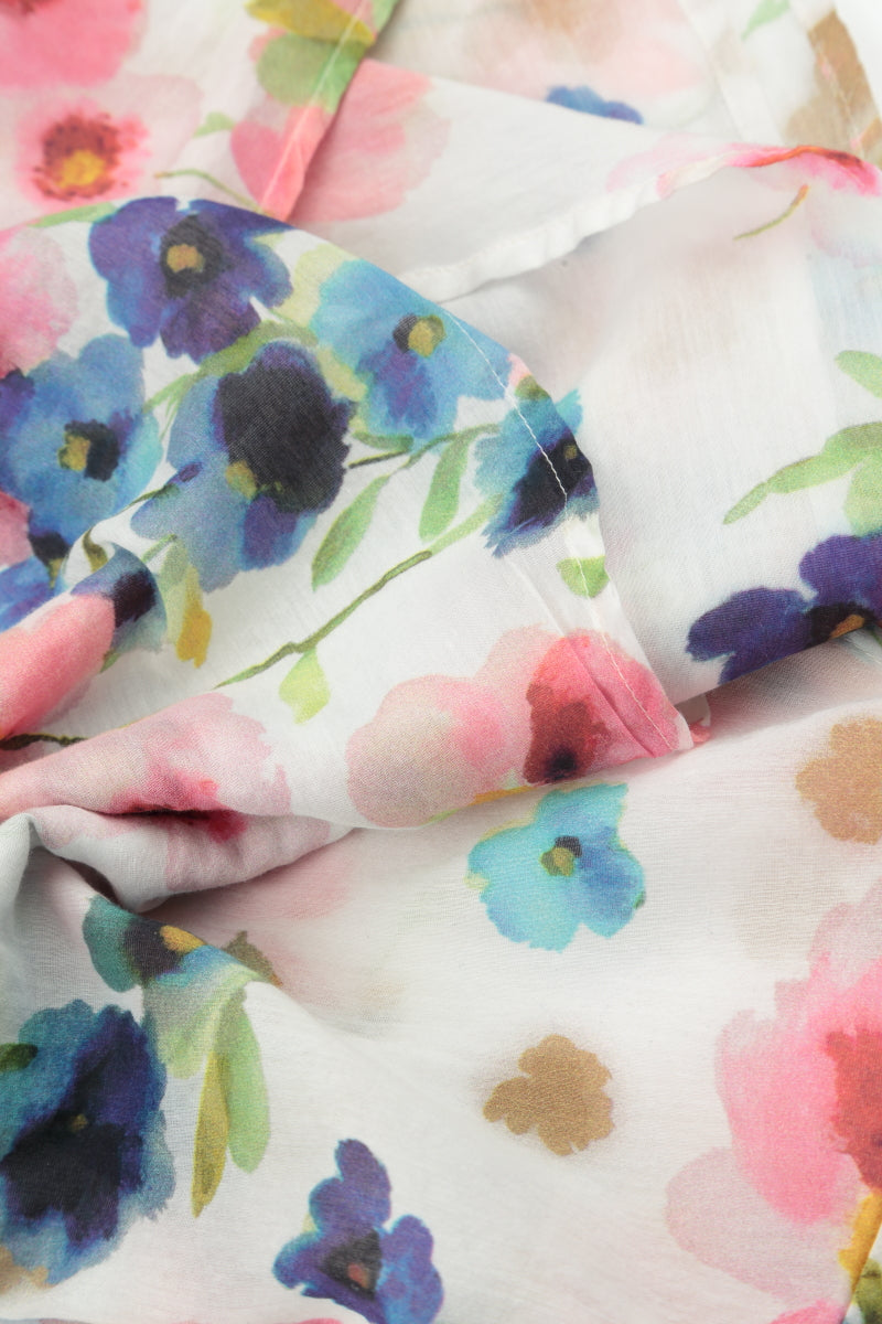 Flared Primrose Silk Cotton Jacket 5
