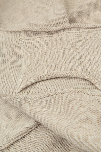 Seam Detail Natural Linen Cardigan 6