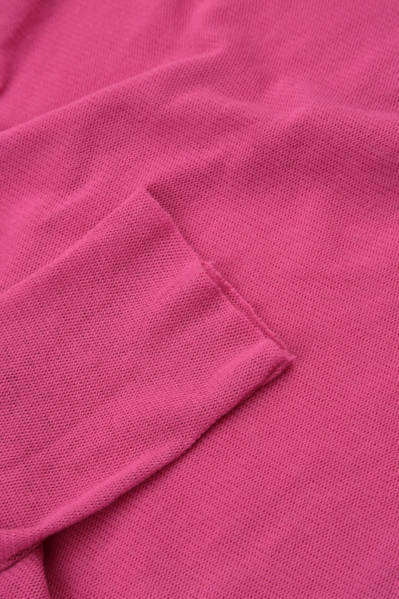 Sheer Fuchsia Mesh Soft Cotton Blouse 5