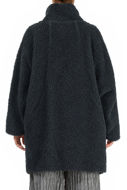 Slate Teddy Cotton Coat 2