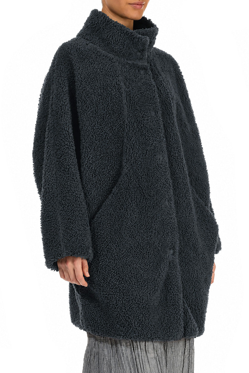 Slate Teddy Cotton Coat 3